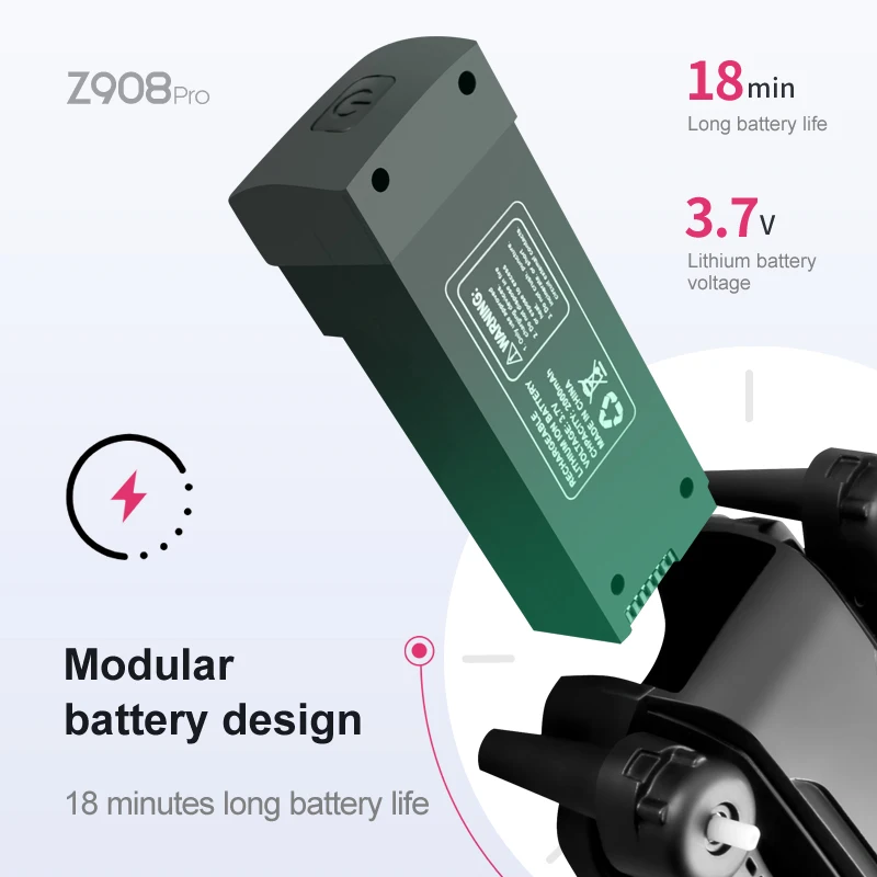 Z908 Pro Max Dron Battery 3.7V - Drone Battery Lipo recension och pris