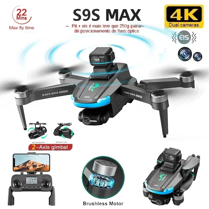 NEW S9S MAX MINI Drone 4K 2-Ax - Drone Battery Case recension och pris