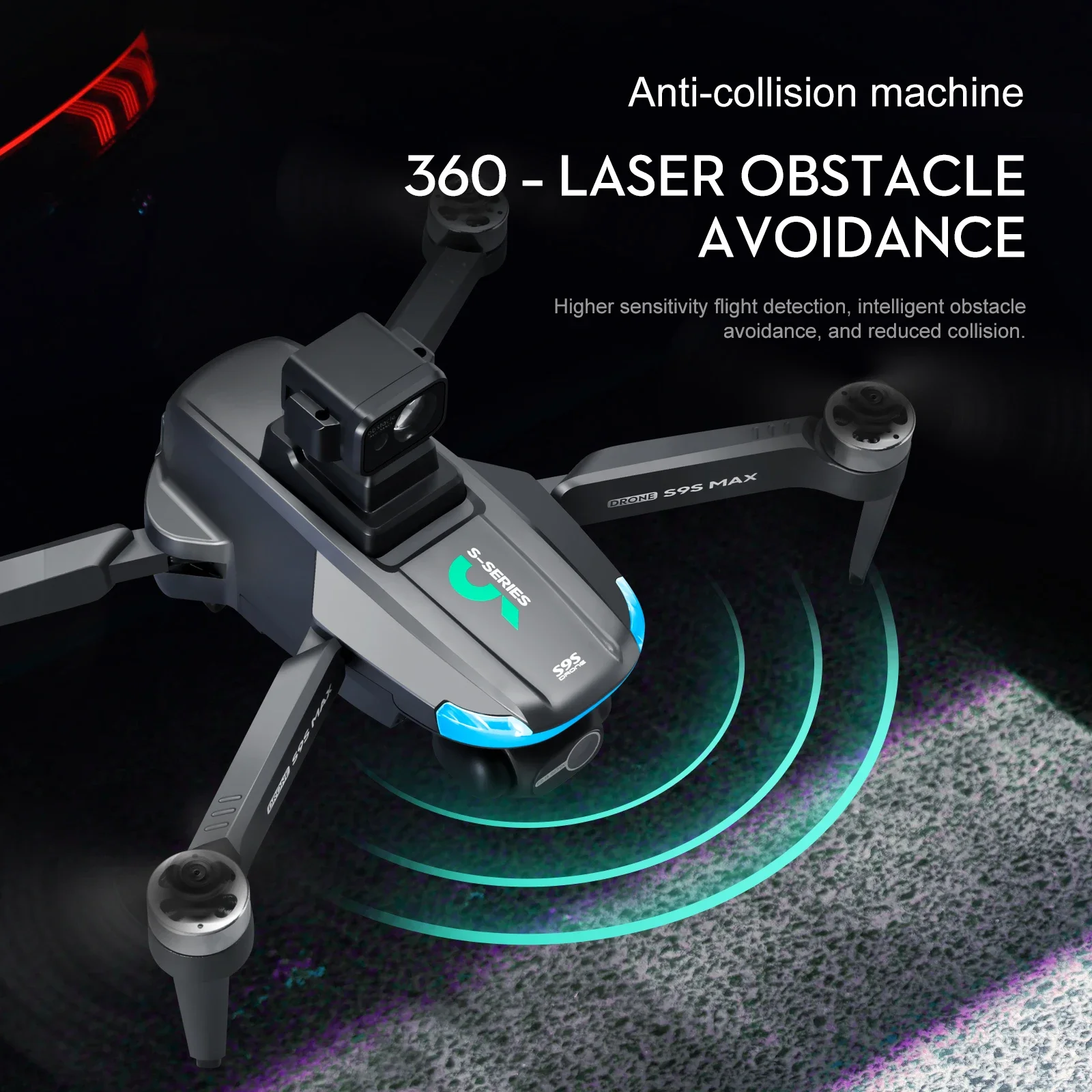 NEW S9S MAX MINI Drone 4K 2-Ax - Drone Battery Case recension och pris