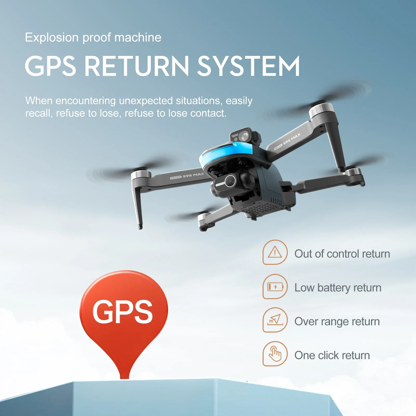 NEW S9S MAX MINI Drone 4K 2-Ax - Drone Battery Case recension och pris