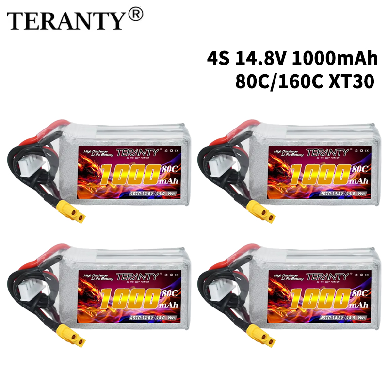 TERANTY 4S 1000mAh 14.8V 80C/1 - Drone Battery Connector recension och pris