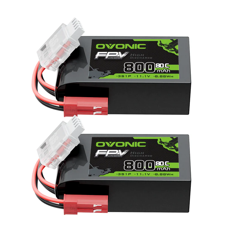 OVONIC 11.1V 80C 800mAh 3S LiP - Drone Battery Bag recension och pris