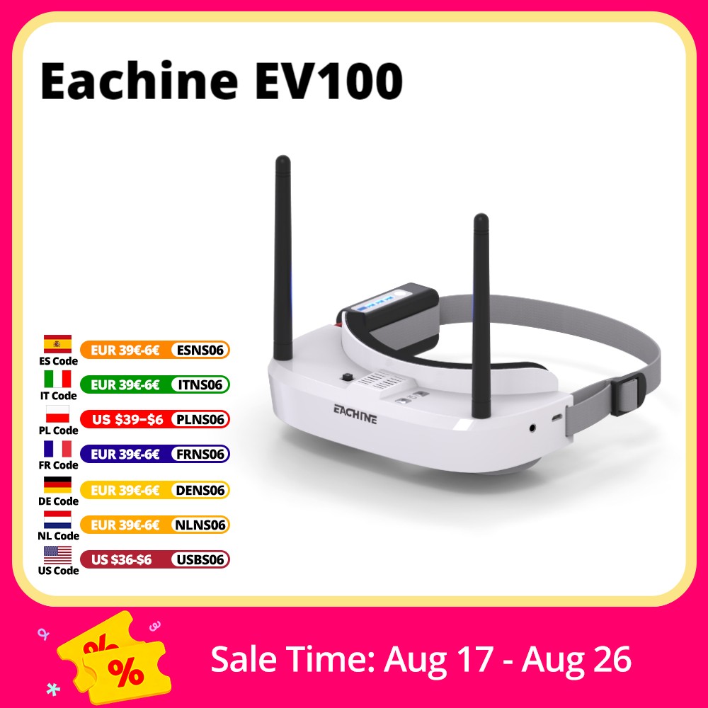 Eachine EV100 720*540 5.8G 72C - Drone Battery Case recension och pris