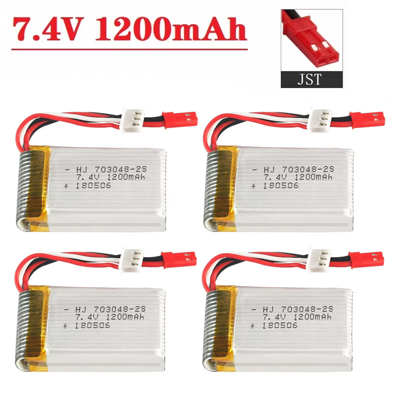 Lipo Battery 2S 7.4V 1200mAh 7 - Drone Battery Connector recension och pris