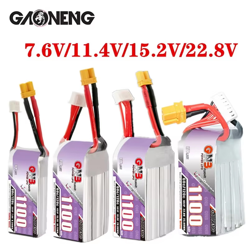 GNB 1100mAh 2S 3S 4S 6S 60C/12 - Drone Battery Connector recension och pris