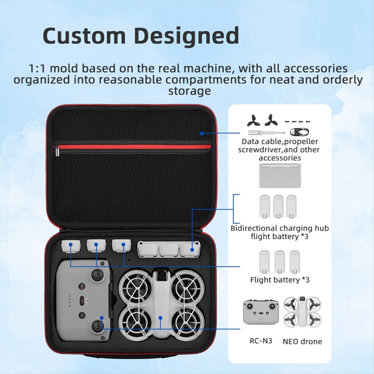 A43M Carrying Storage Bag for  - Drone Battery Strap recension och pris
