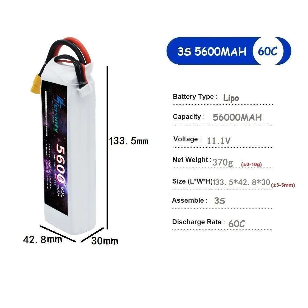 TERANTY 5600MAH 60C 2S 3S 4S 6 - Drone Battery 4S recension och pris