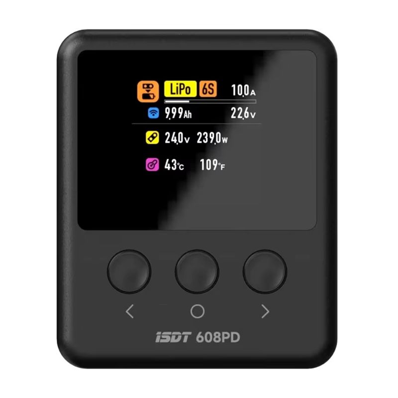 ISDT 608PD DC 240W/10A USB C 1 - Drone Battery Smart recension och pris