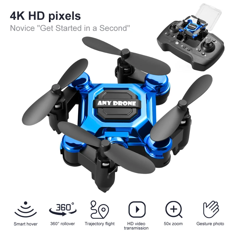 4K Camera HD RC Drone Fold Rem - Drone Battery Smart recension och pris