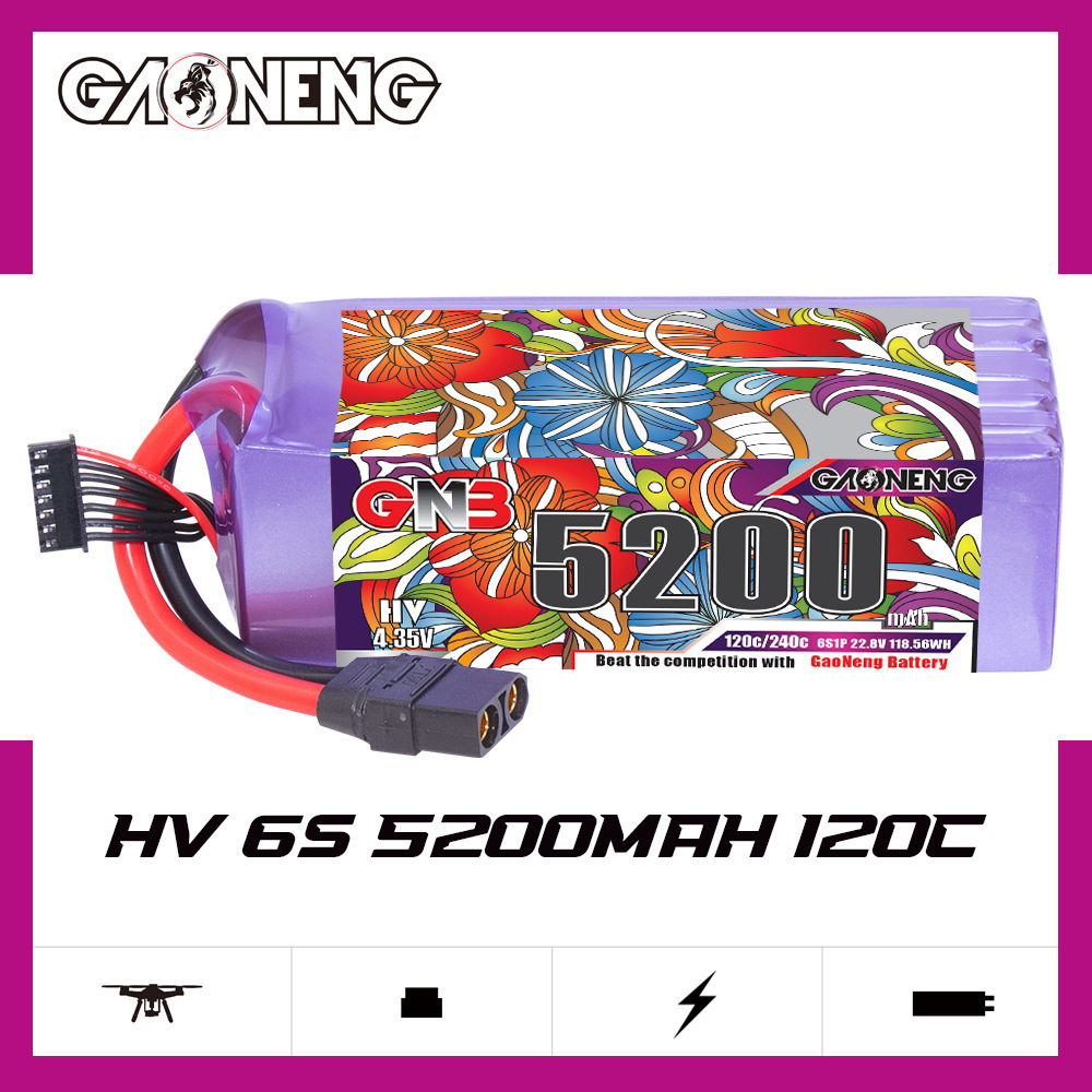 GNB Lipo Battery 6S 22.8V 3000 - Drone Battery Connector recension och pris