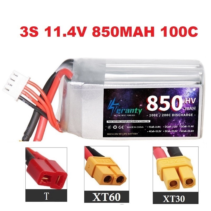 1/2/3PCS TERANTY 3S 11.4V Lipo - Drone Battery Connector recension och pris